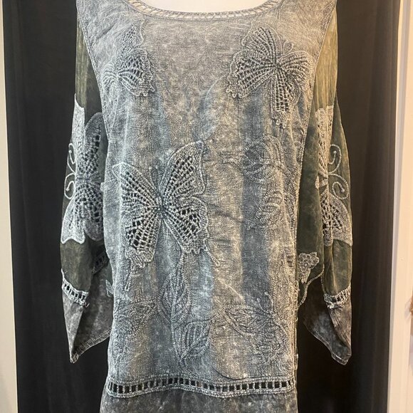 93🤗476-Violet You Are Like A Butterfly🦋 Wing Blouse - Picture 4 of 16